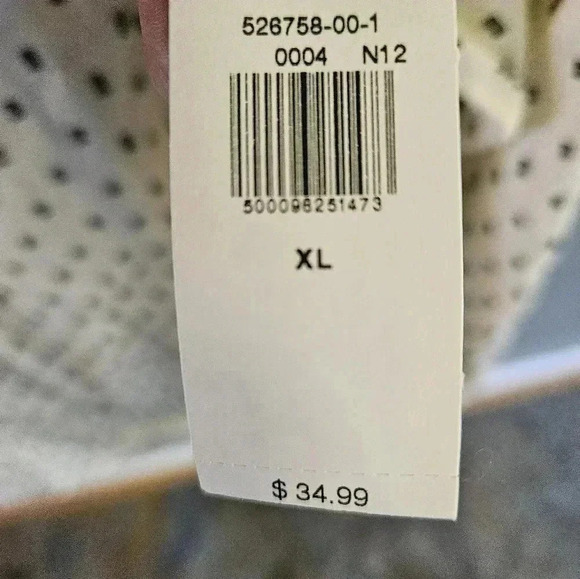 100% Cotton Button Down Shirt Women (XL) NWT - Picture 3 of 4